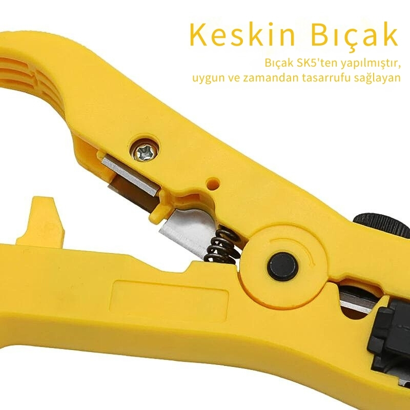 Çok Fonksiyonlu Koaksiyel Kablo soyucu Sıyırıcı Pense Çok Fonksiyonlu Koaksiyel Kablo soyucu Sıyırıcı Pense
