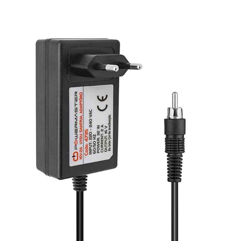 Powermaster 16V 2A Uydu Santral Adaptörü Tos Uçlu