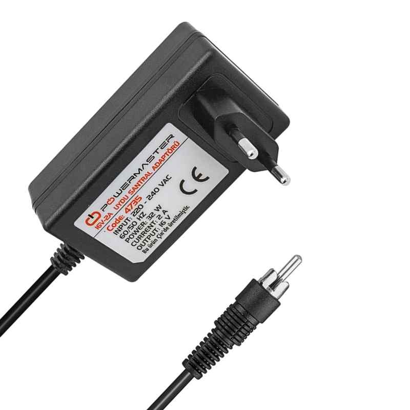 Powermaster 16V 2A Uydu Santral Adaptörü Tos Uçlu