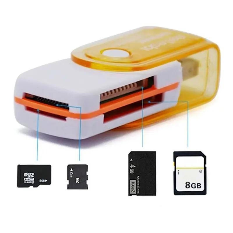 4 in 1 USB bellek kart okuyucu MS MS-PRO TF mikro SD