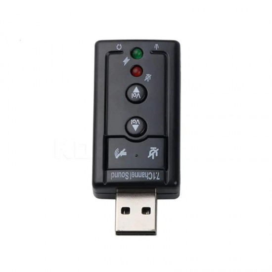 Mini USB 2.0 3D sanal 480Mbps 7.1 kanal ses kartı adaptörü