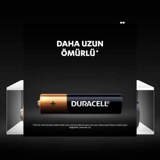 Duracell AAA Alkalin İnce Kalem Pil 4'lü paket 1,5 V 