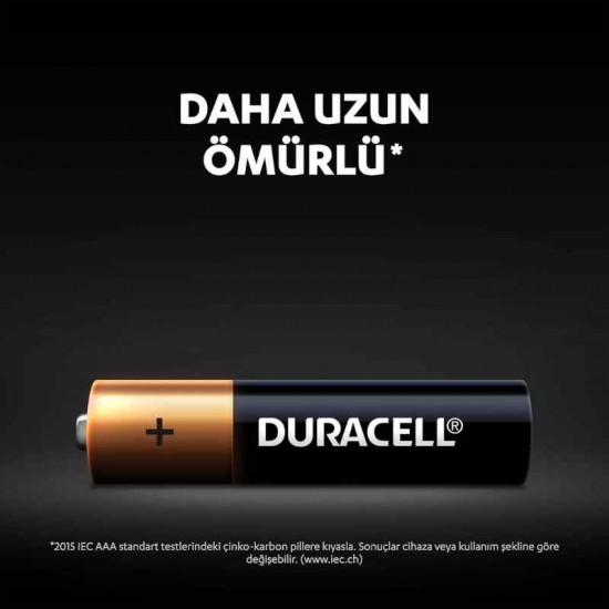 Duracell AAA Alkalin İnce Kalem Pil 4'lü paket 1,5 V 