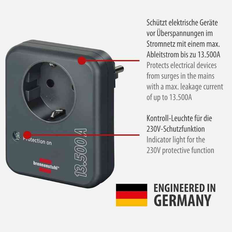 Brennenstuhl Eco Line 13.500A Akım Koruyucu Priz