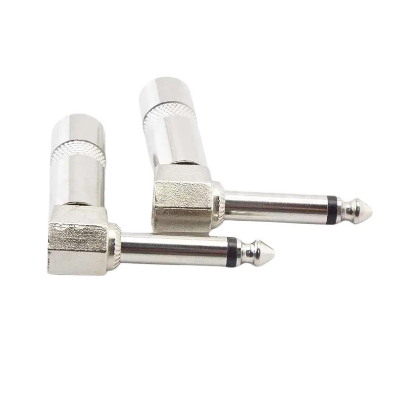6.3 mm Mono L Tipi Metal Gitar Jack Fiş