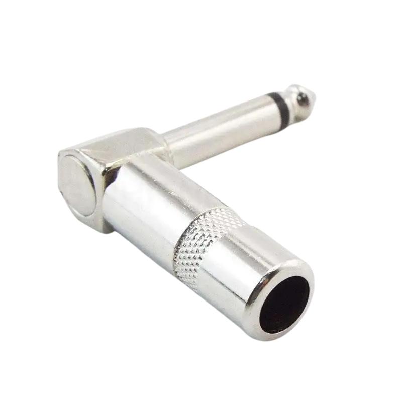 6.3 mm Mono L Tipi Metal Gitar Jack Fiş 6.3 mm Mono L Tipi Metal Gitar Jack Fiş