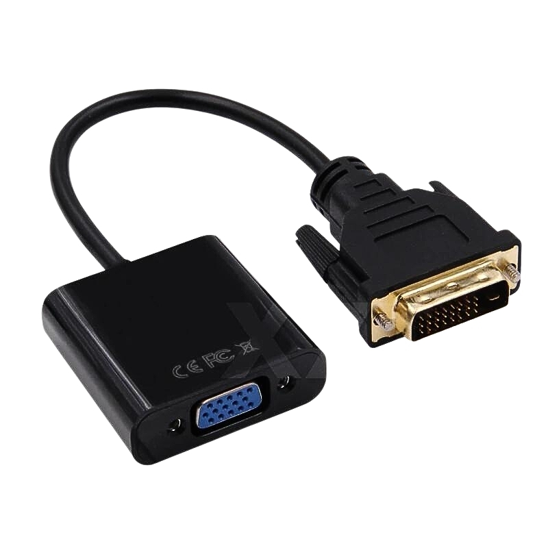 DVI-D erkek VGA Dişi Video dönüştürücü adaptör DVI 24 + 1 25 Pin