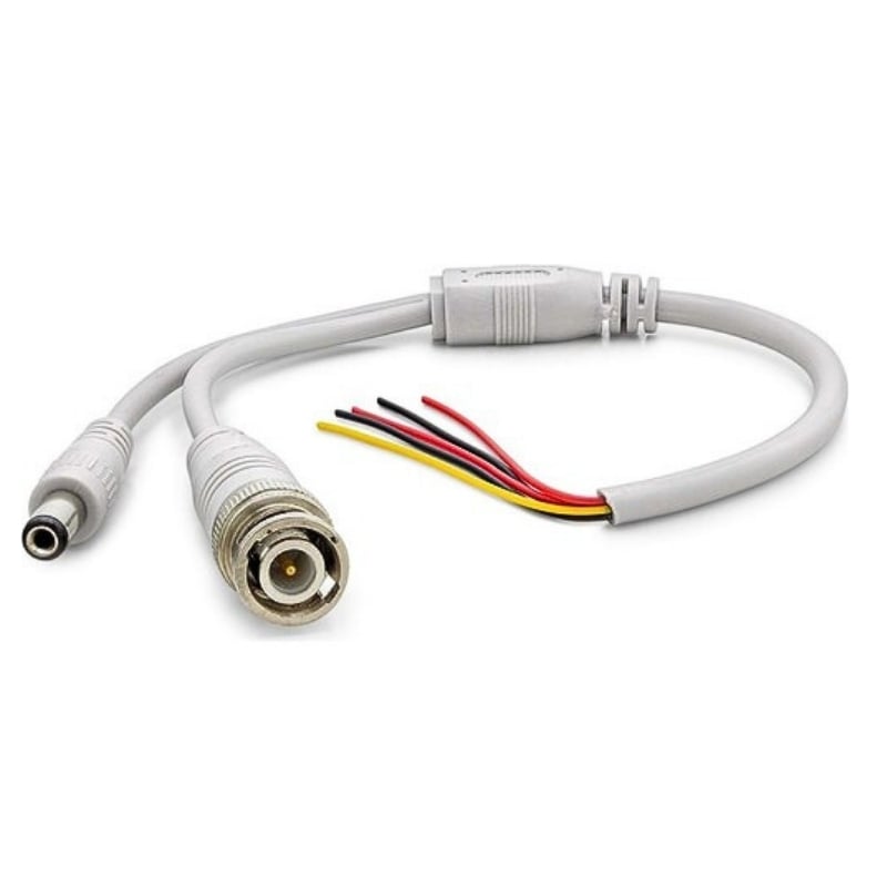 BNC Power Jacklı Güvenlik Kamerası Kablosu 30 cm