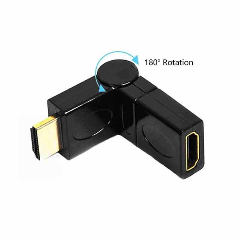 Dişi erkek 360 derece hdmi çevirici oynar başlıklı hdmi çevirici