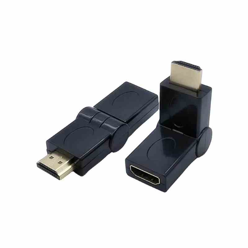 Dişi erkek 360 derece hdmi çevirici oynar başlıklı hdmi çevirici