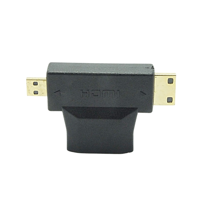 Mini hdmi 3 in 1 mikro hdmi uyumlu hdtv 1.4 kablo adaptörü dönüştürücü