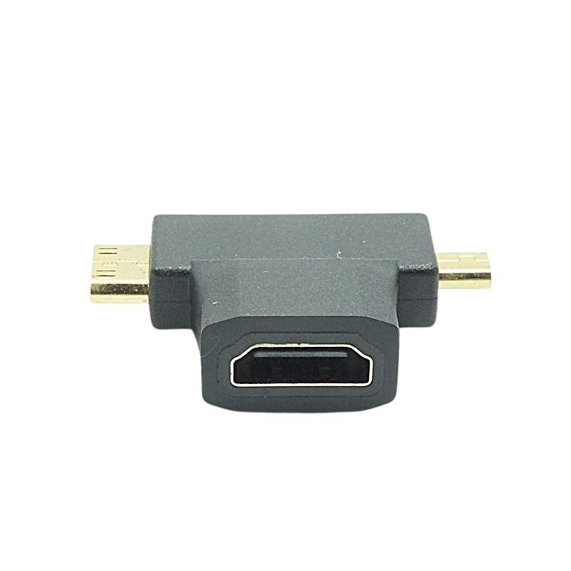 Mini hdmi 3 in 1 mikro hdmi uyumlu hdtv 1.4 kablo adaptörü dönüştürücü