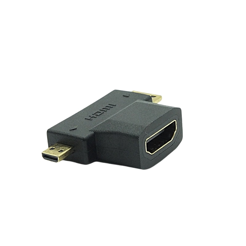 Mini hdmi 3 in 1 mikro hdmi uyumlu hdtv 1.4 kablo adaptörü dönüştürücü