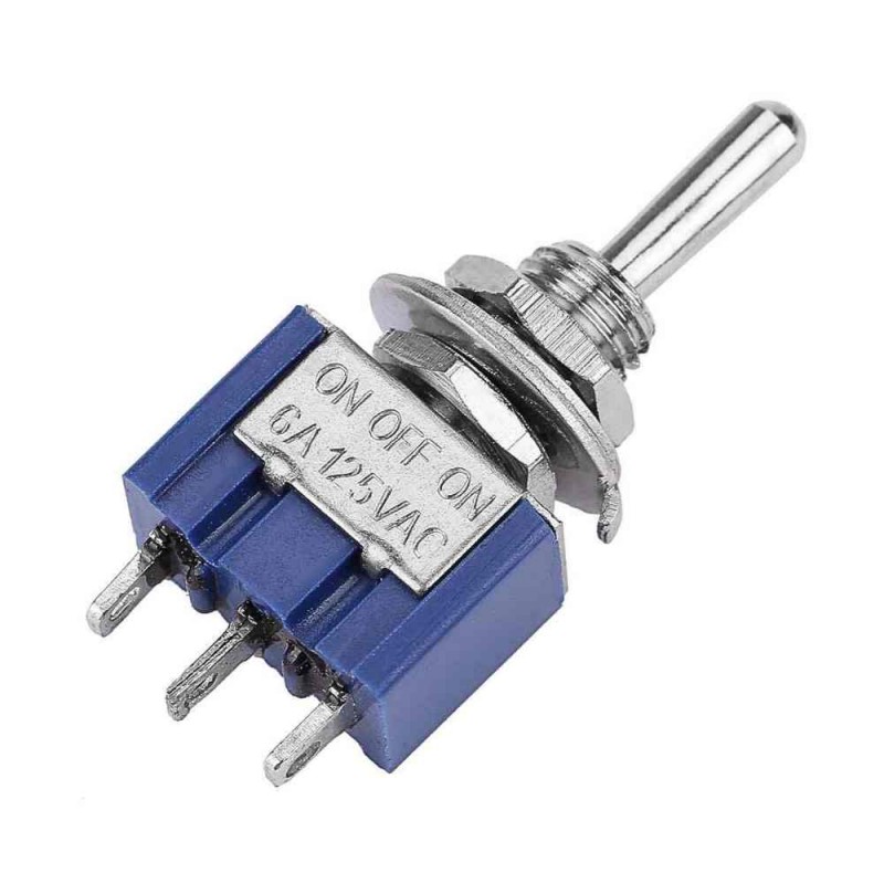 6A 125 VA Toggle Switch IC-140 On-Off-On Ø6mm MTS-103 3P