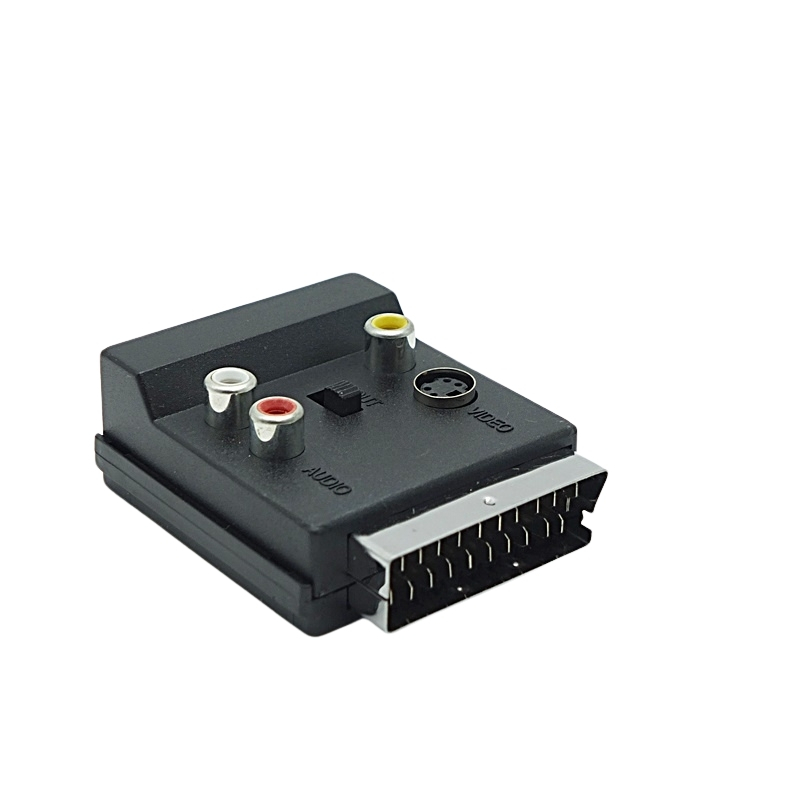 SCART 3RCA Jack S Video AV TV dönüştürücü adaptörü