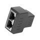 Ethernet kablosu adaptörü RJ45 2x LAN Splitter adaptör