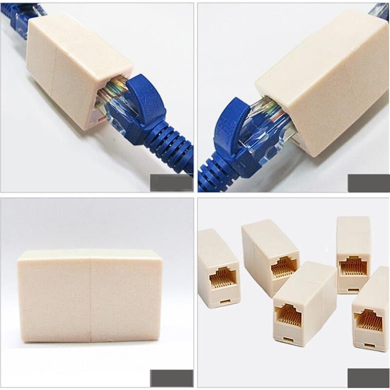 Cat5 Cat6 Cat7 Ethernet Ağ Uzatma Konnektörü Birleştirici Fiş