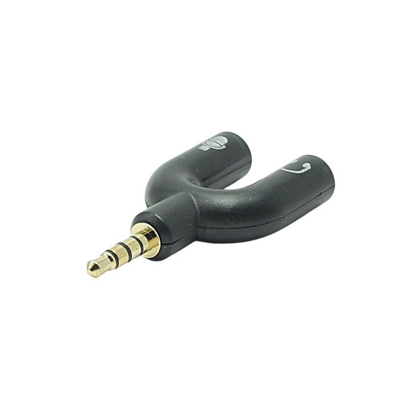 3.5mm U Şekilli Stereo Erkek Kulaklık Çoklayıcı Jack Fişi
