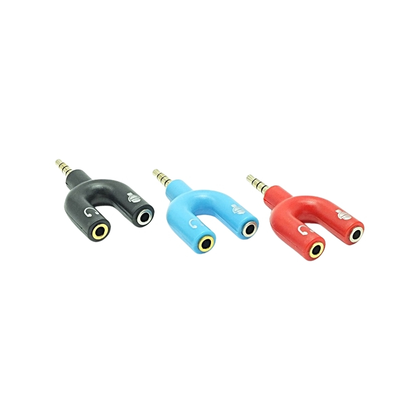3.5mm U Şekilli Stereo Erkek Kulaklık Çoklayıcı Jack Fişi
