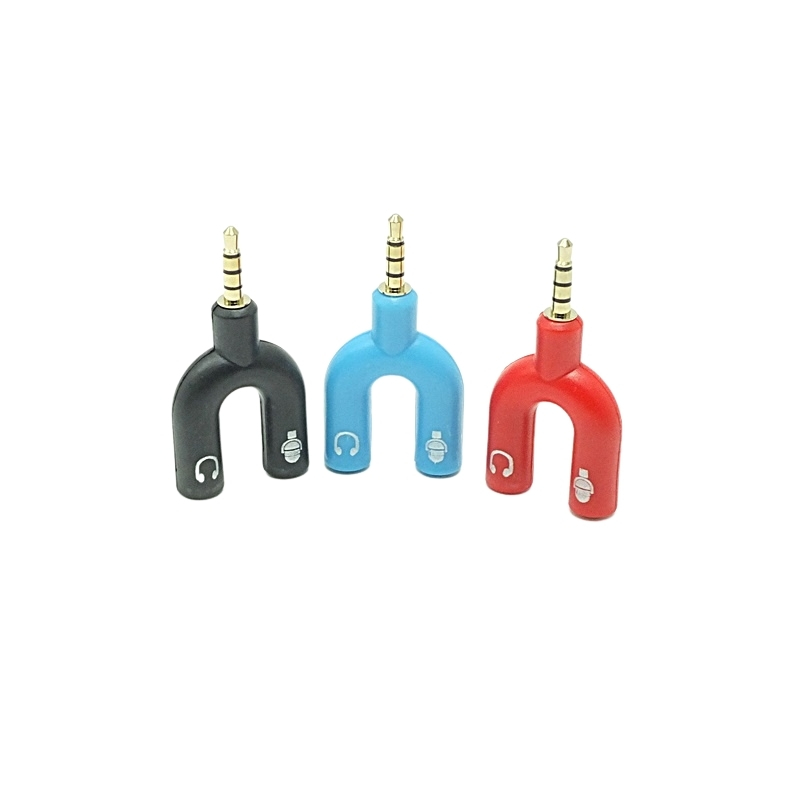 3.5mm U Şekilli Stereo Erkek Kulaklık Çoklayıcı Jack Fişi
