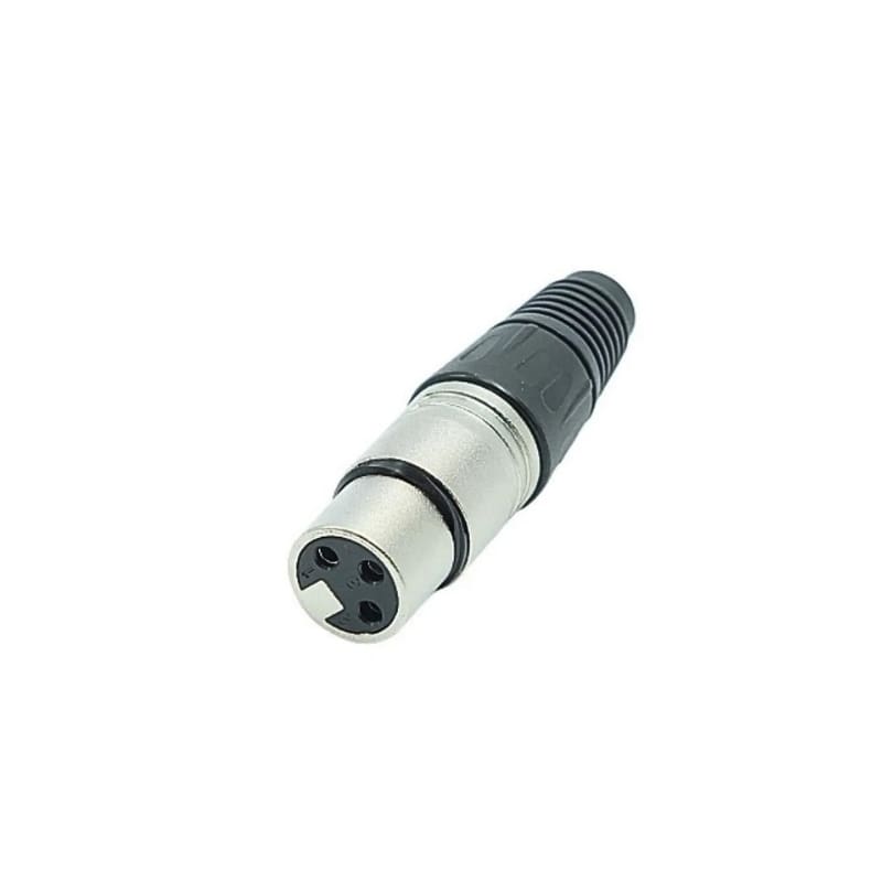 Canon 3 Pin Metal Dişi Jack Fiş