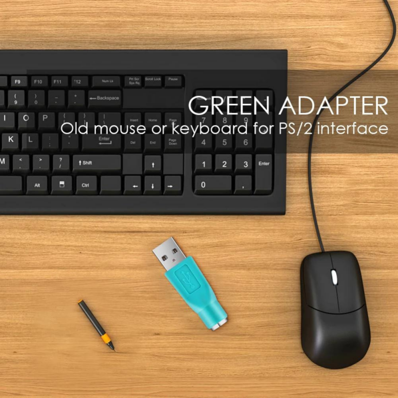USB Erkek PS2 Dişi Çevirici Adaptör