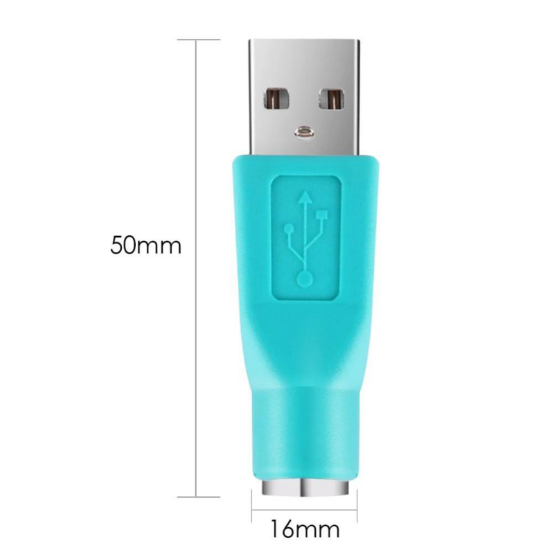 USB Erkek PS2 Dişi Çevirici Adaptör