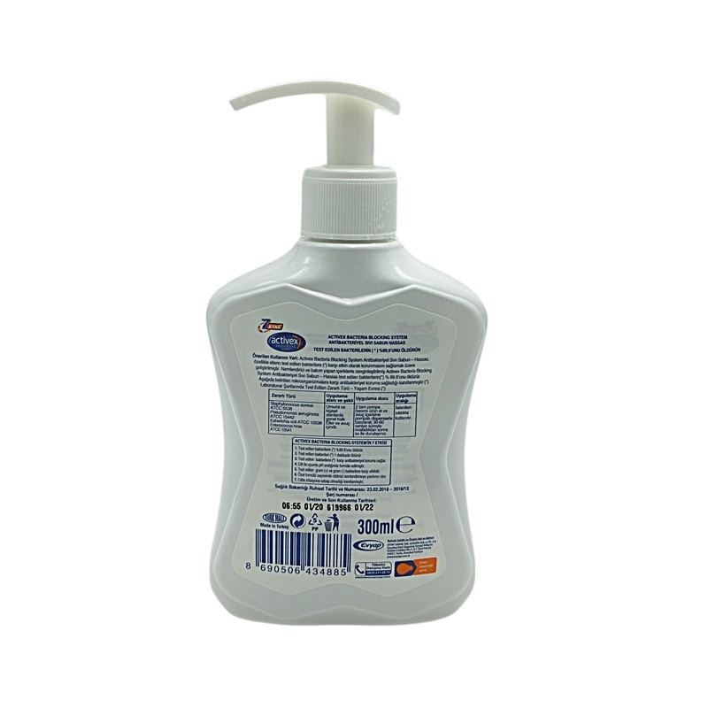Activex 7 Etki Antibakteriel Sıvı Sabun 300 ml Activex 7 Etki Antibakteriel Sıvı Sabun 300 ml