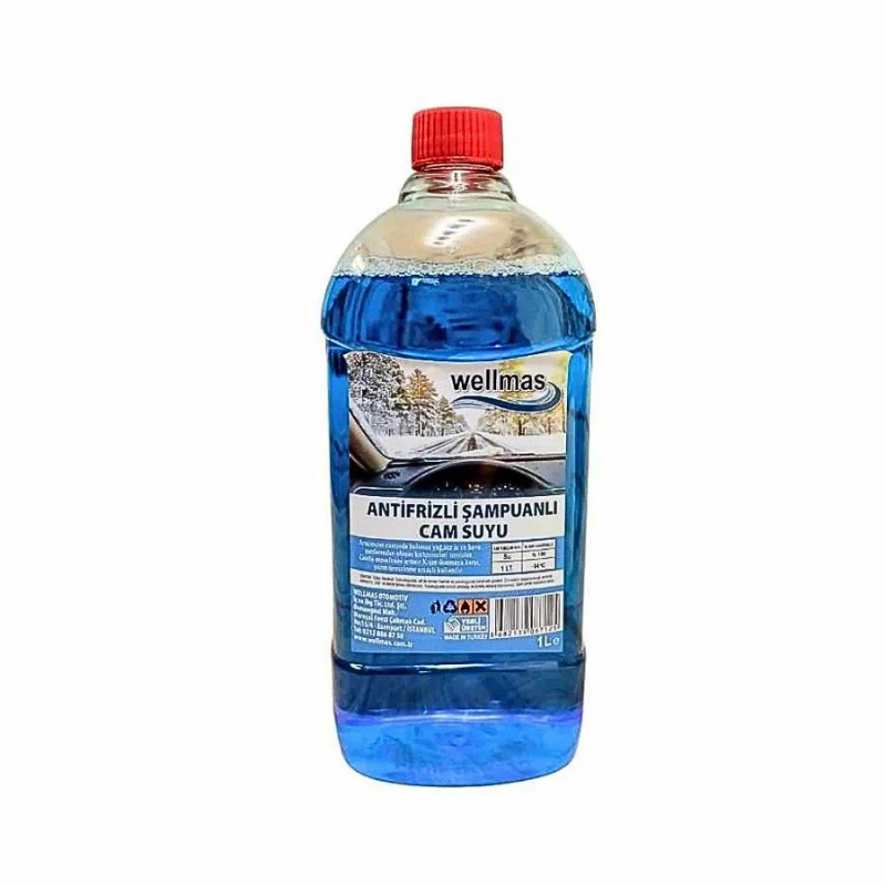 Wellmas Antifirizli Şampuanlı Cam Suyu 1 lt Wellmas Antifirizli Şampuanlı Cam Suyu 1 lt