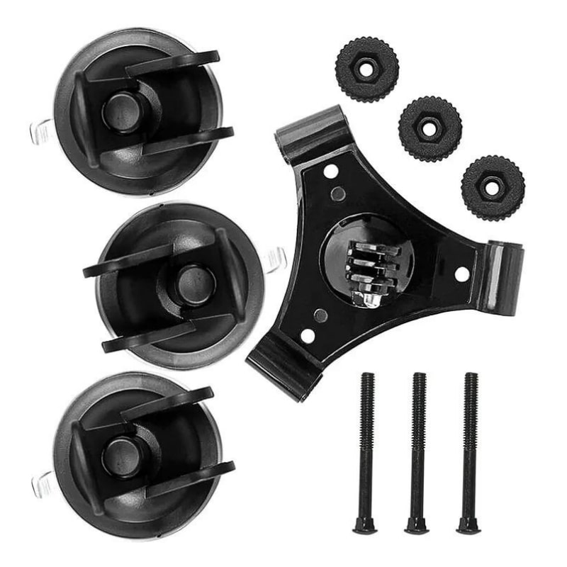 Gopro 7 8 9 10 Araba cam tutucu 3 vantuzlu tripod maunt