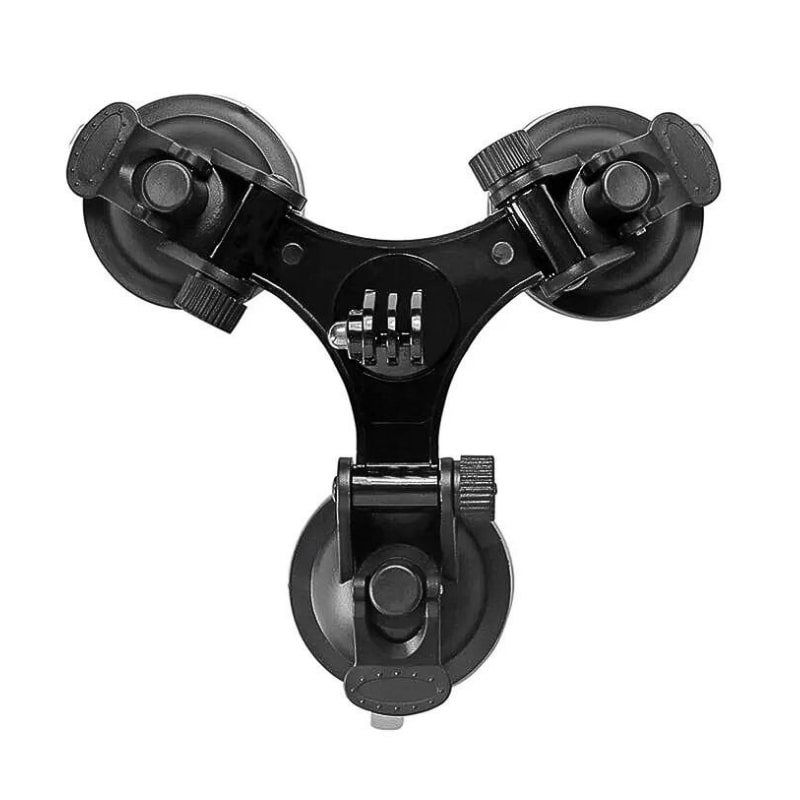 Gopro 7 8 9 10 Araba cam tutucu 3 vantuzlu tripod maunt