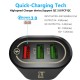3 Port USB hızlı şarj r QC 3.0 hızlı şarj adaptörü cep telefonu hızlı şarj cihazı