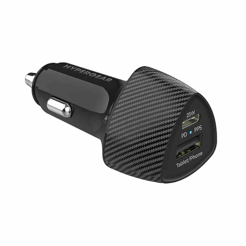 Hypergear 25W USB-C USB-A Hızlı Şarj Özellikli Araç Şarjı