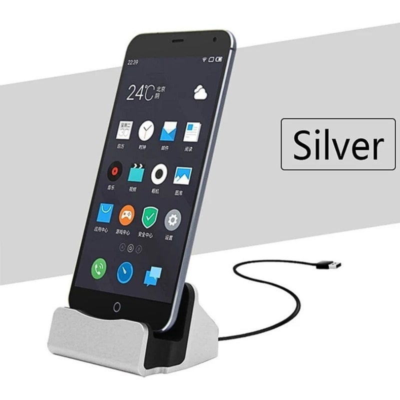iPhone Kablosuz Dock Şarj İstasyonu Apple 7, 11, 12 Telefon Tutucu ve Şarj Standı