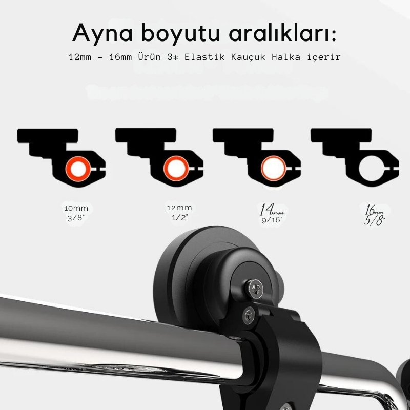 Motosiklet Dikiz Aynası Cep Telefon Tutucu Maunt