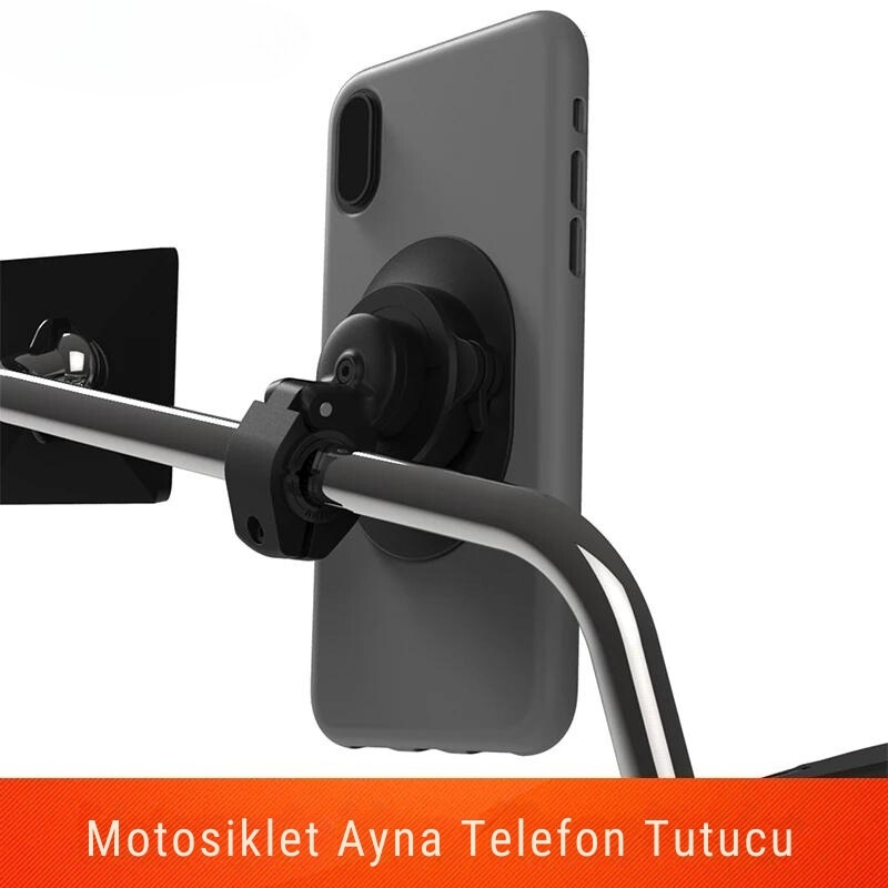 Motosiklet Dikiz Aynası Cep Telefon Tutucu Maunt
