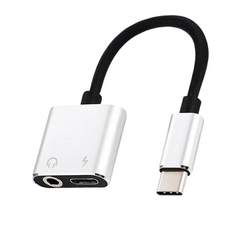 USB C type C Jack 3.5mm adaptörü 2 in 1 AUX ses kablosu USB C type C Jack 3.5mm adaptörü 2 in 1 AUX ses kablosu