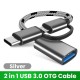 2 in 1 USB 3.0 OTG Kablo C Tipi mikro usb USB3.0 adaptörü