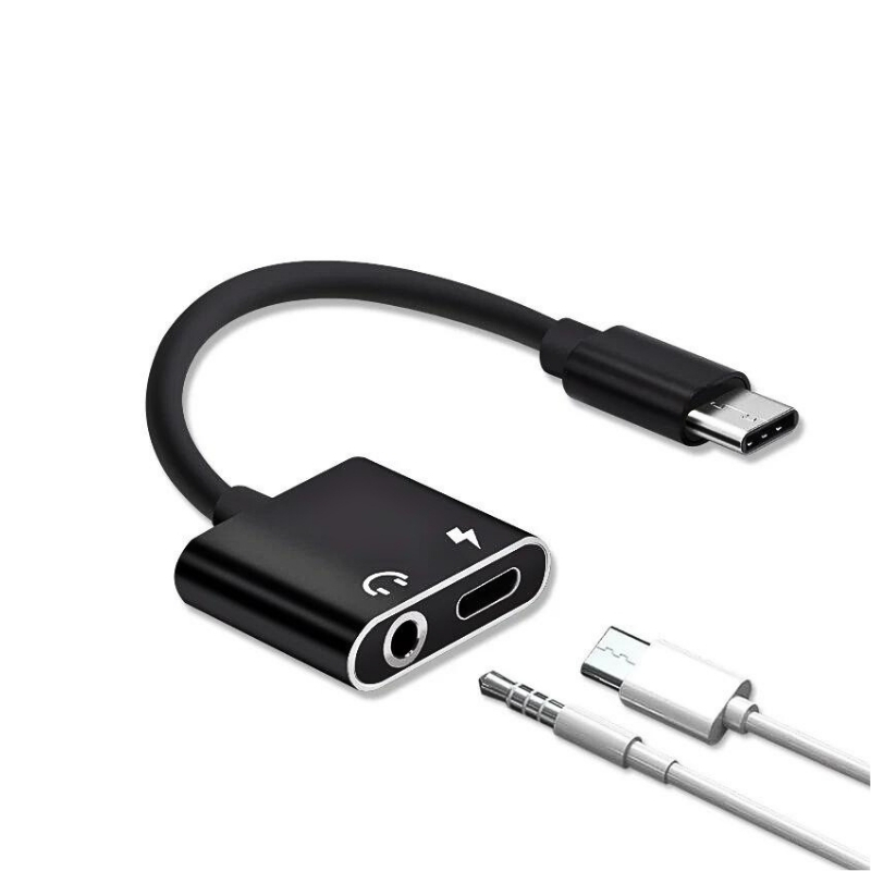 USB C type C Jack 3.5mm adaptörü 2 in 1 AUX ses kablosu USB C type C Jack 3.5mm adaptörü 2 in 1 AUX ses kablosu
