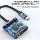 USB C type C Jack 3.5mm adaptörü 2 in 1 AUX ses kablosu