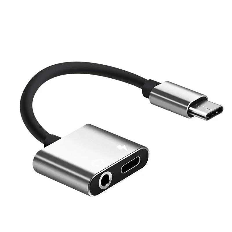 USB C type C Jack 3.5mm adaptörü 2 in 1 AUX ses kablosu USB C type C Jack 3.5mm adaptörü 2 in 1 AUX ses kablosu