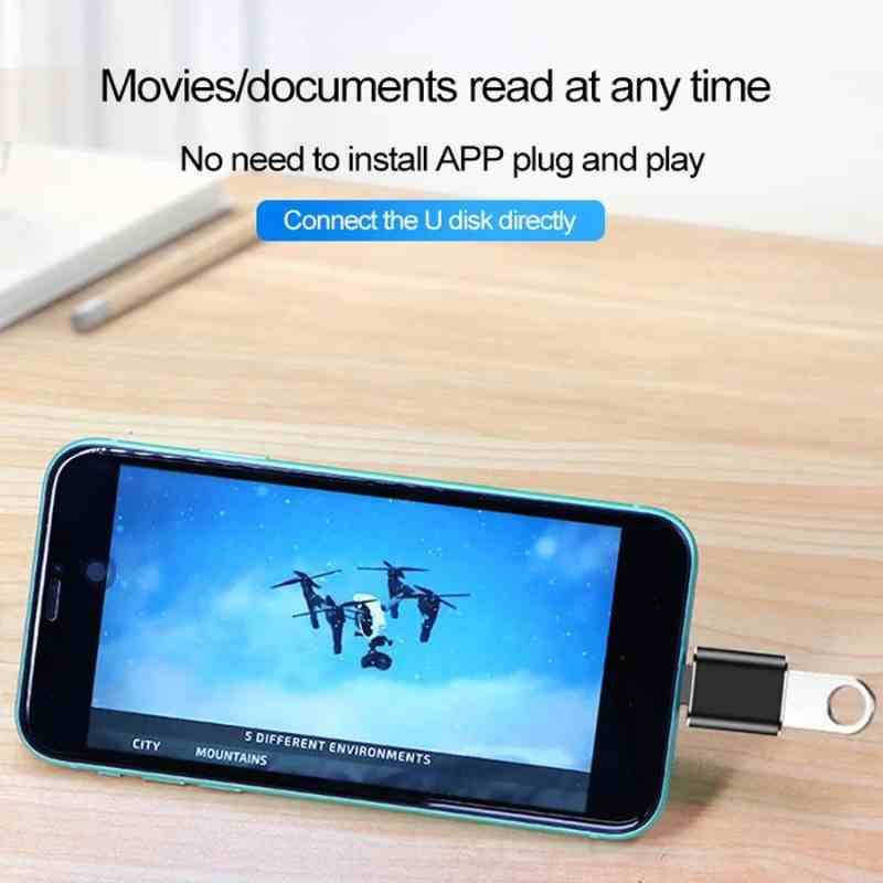 İphone için USB 3.0 OTG dönüştürücü adaptör İphone için USB 3.0 OTG dönüştürücü adaptör