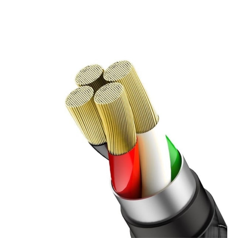 Baseus U-Şekilli Oyun Kablosu USB iphone 2.4A için 1 metre Kırmızı