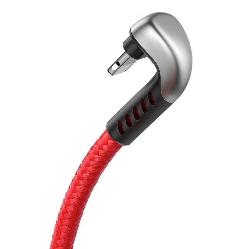 Baseus U-Şekilli Oyun Kablosu USB iphone 2.4A için 1 metre Kırmızı