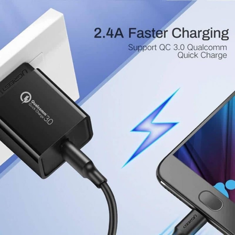 UGREEN 2.0 A USB-A & Micro USB Şarj Kablosu 1 Metre UGREEN 2.0 A USB-A & Micro USB Şarj Kablosu 1 Metre