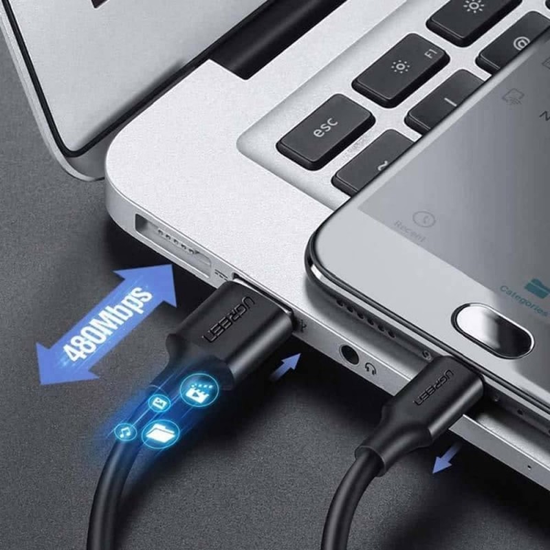 UGREEN 2.0 A USB-A & Micro USB Şarj Kablosu 1 Metre UGREEN 2.0 A USB-A & Micro USB Şarj Kablosu 1 Metre
