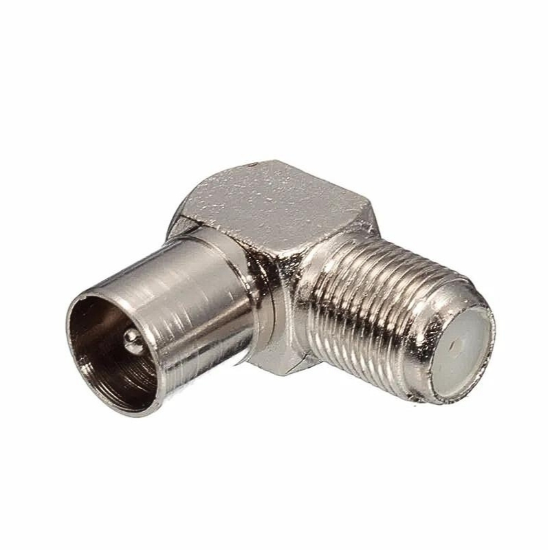 F konnektör Dişi 60 ohm Erkek L Tipi Çevirici F konnektör Dişi 60 ohm Erkek L Tipi Çevirici