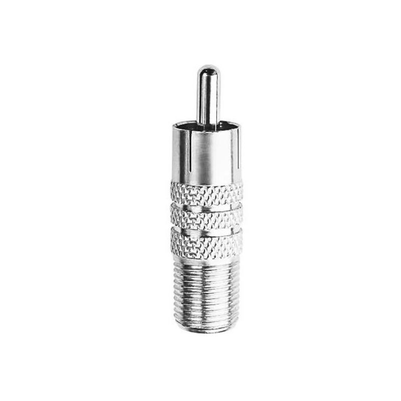 F tipi dişi RCA erkek konnektör gümüş RF adaptörü koaksiyel dönüştürücü F tipi dişi RCA erkek konnektör gümüş RF adaptörü koaksiyel dönüştürücü