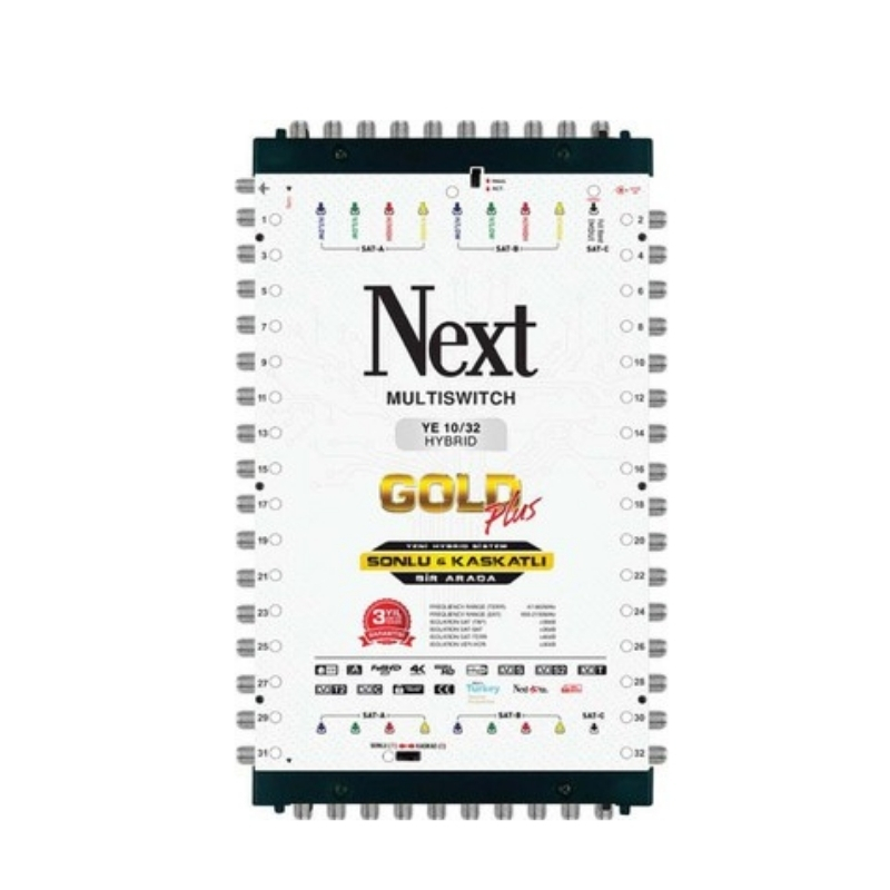Multiswitch Next 32'li Kaskatlı Santral YE-10/32 Multiswitch Next 32'li Kaskatlı Santral YE-10/32