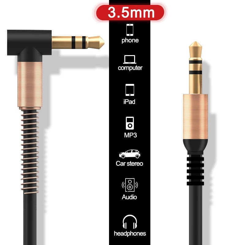 3.5mm Jack Dirsek Erkek, Erkek Stereo Aux Ses Uzatma Kablosu